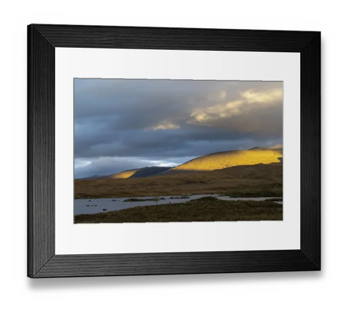 Framed Print : Sunset at Loch Ba, Glen Coe valley