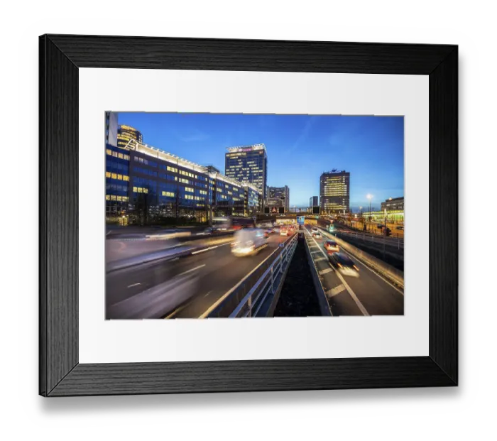 Framed Print : Autobahn A40, Ruhrschnellweg, in Essen Framed Print : Autobahn A40, Ruhrschnellweg, in Essen