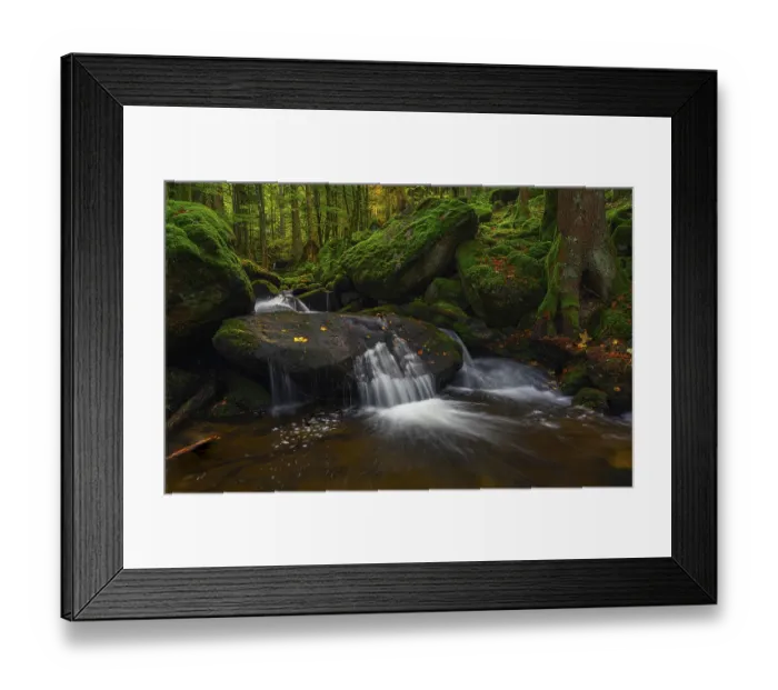 Framed Print : Gertelbach, Gertelbach waterfalls in autumn Framed Print : Gertelbach, Gertelbach waterfalls in autumn