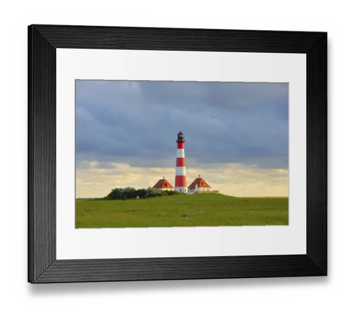 Framed Print : Westerheversand Lighthouse, Westerhever Framed Print : Westerheversand Lighthouse, Westerhever