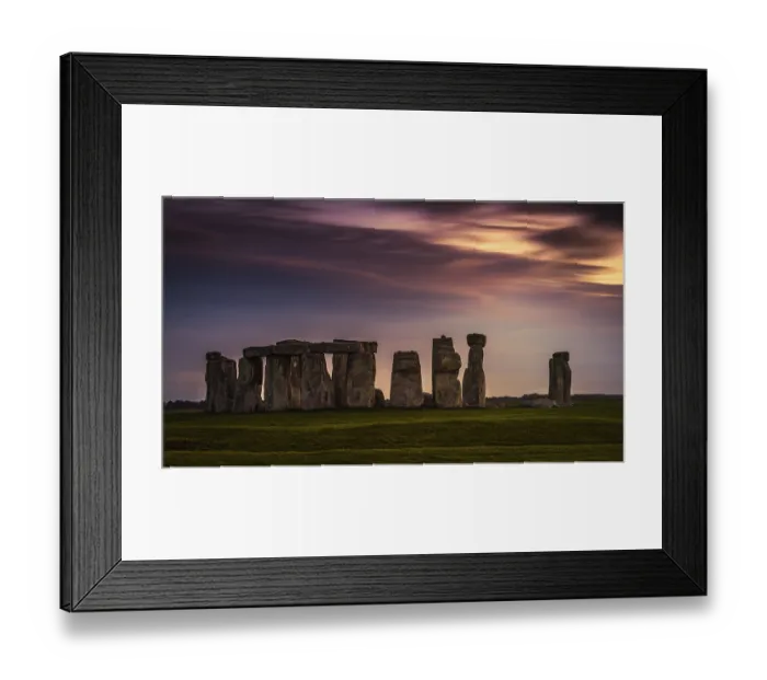 Framed Print : Stonehenge, Sunset, Salisbury Plain