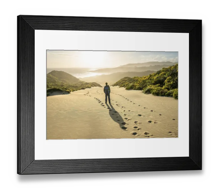 Framed Print : Young man in the dunes, Yellow lupins (Lupinus luteus) on sand dunes Framed Print : Young man in the dunes, Yellow lupins (Lupinus luteus) on sand dunes