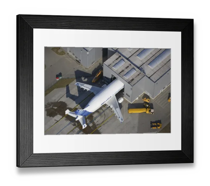 Framed Print : Airbus Beluga, loading in hangar Framed Print : Airbus Beluga, loading in hangar