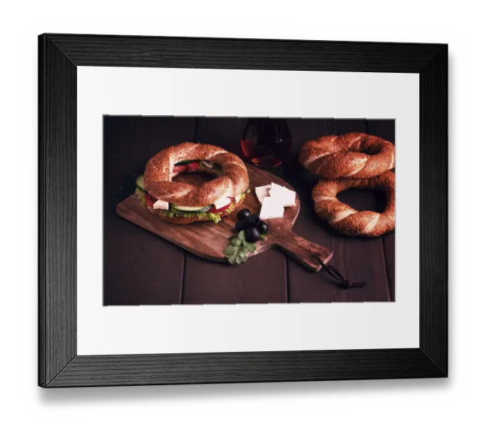Framed Print : Traditional Turkish bagel simit Framed Print : Traditional Turkish bagel simit
