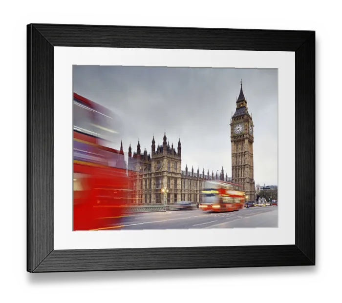 Framed Print : Big Ben and the Houses of Parliament from Westminster Bridge