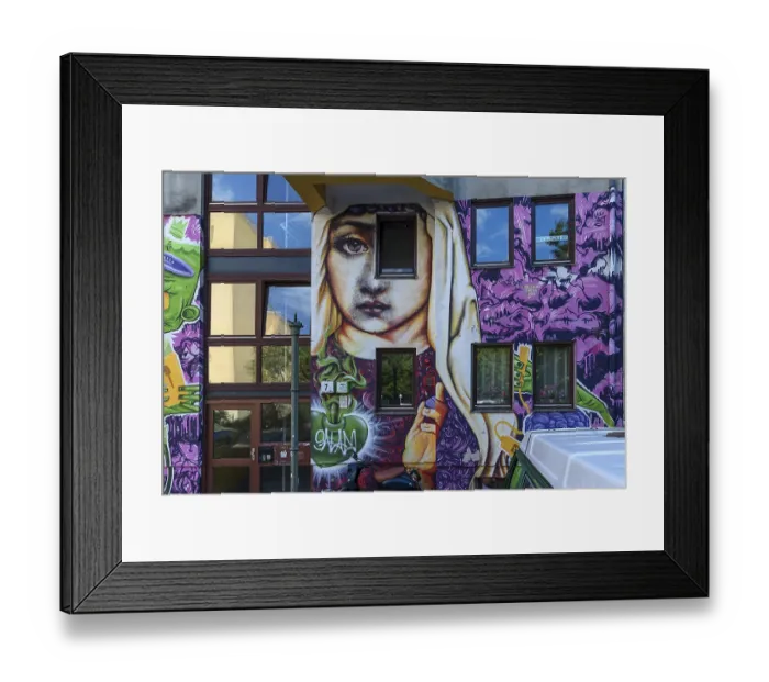 Framed Print : Graffiti on an apartment building Framed Print : Graffiti on an apartment building