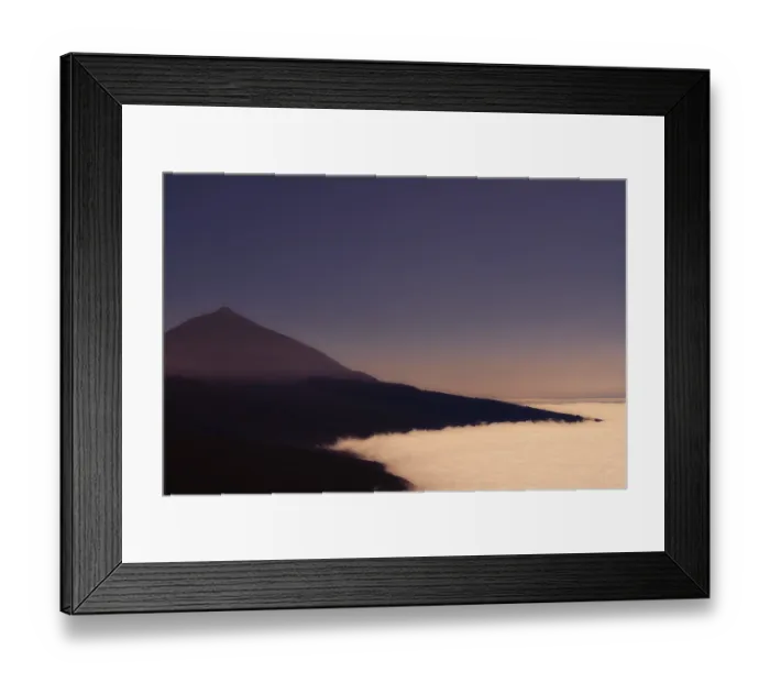 Framed Print : Volcano Pico del Teide above trade winds