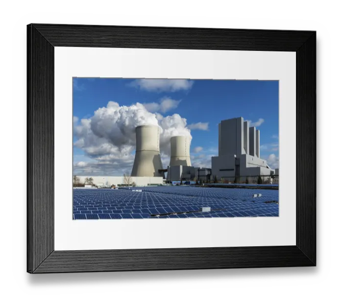 Framed Print : Symbol picture energy turnaround