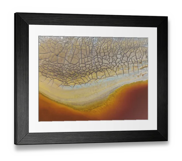 Framed Print : Cracked earth at the bank of the Rio Tinto (Red river) Framed Print : Cracked earth at the bank of the Rio Tinto (Red river)