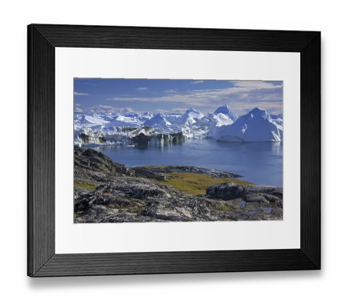 Framed Print : Kangia Icefjord, Disko-Bay, UNESCO-World Heritage Site