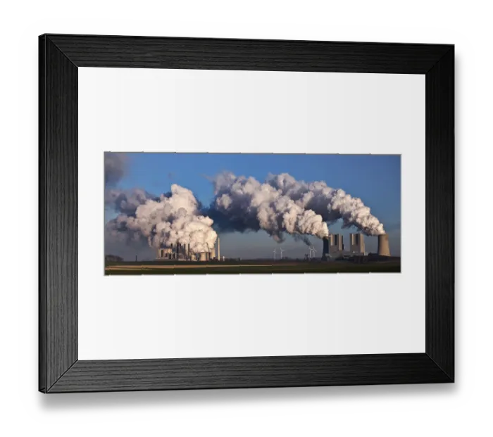 Framed Print : Neurath lignite-fired power plant