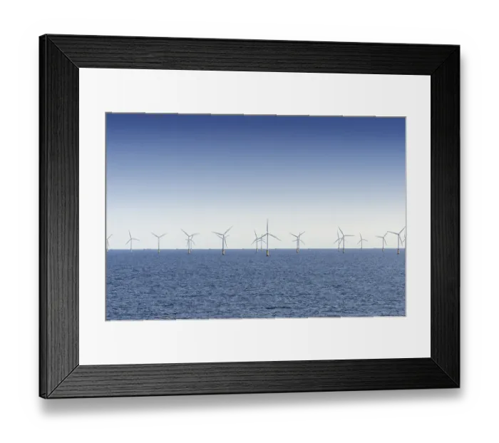 Framed Print : The Thorntonbank wind farm