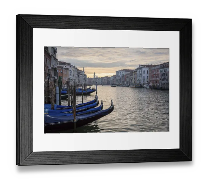 Framed Print : Gondolas, Grand Canal, Venice, Italy Framed Print : Gondolas, Grand Canal, Venice, Italy