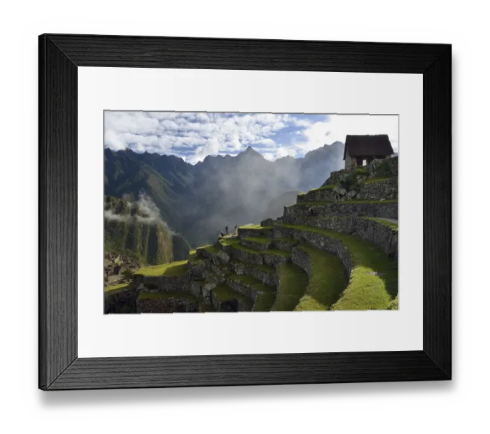 Framed Print : Inca ruins of Machu Picchu in the Andes