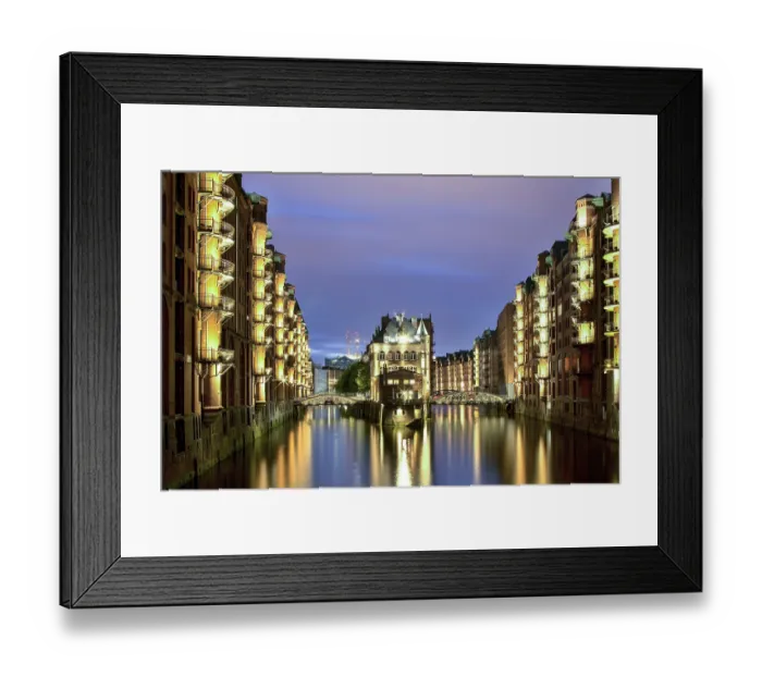 Framed Print : Warehouses in the Speicherstadt warehouse district Framed Print : Warehouses in the Speicherstadt warehouse district