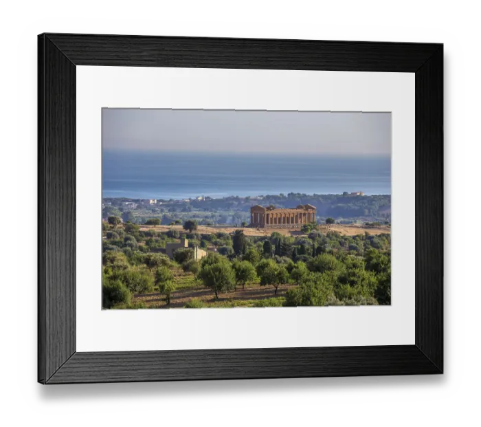 Framed Print : Concordia temple, Agrigento, Sicily, Italy