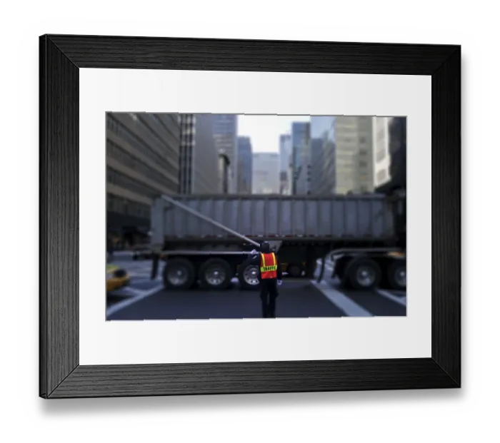 Framed Print : Traffic cop controlling the traffic Framed Print : Traffic cop controlling the traffic