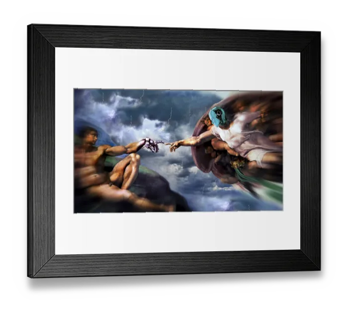 Framed Print : The Creation of Adam, Michelangelo