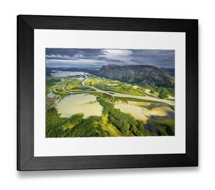 Framed Print : Rapadalen River Delta, Rapa Valley Framed Print : Rapadalen River Delta, Rapa Valley
