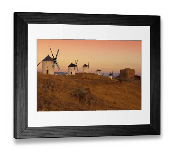 Framed Print : Windmills, Route of Don Quixote