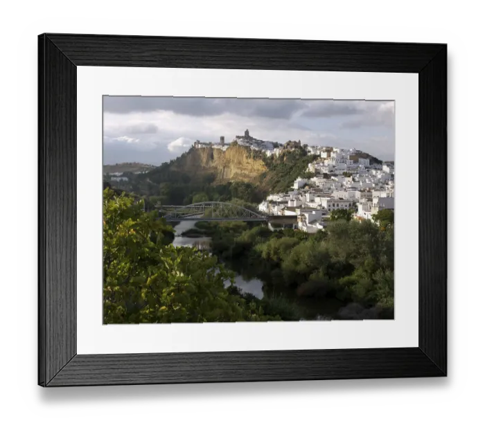 Framed Print : Cityscape of Arcos, Andalusia, Spain, Europe