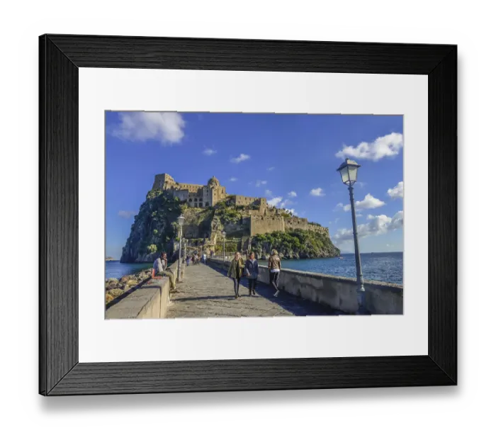 Framed Print : Aragonese Castle Castello Aragonese, Ischia, Italy