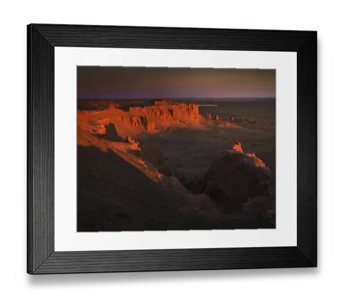 Framed Print : Morning in Flaming cliffs. Looks like another planet