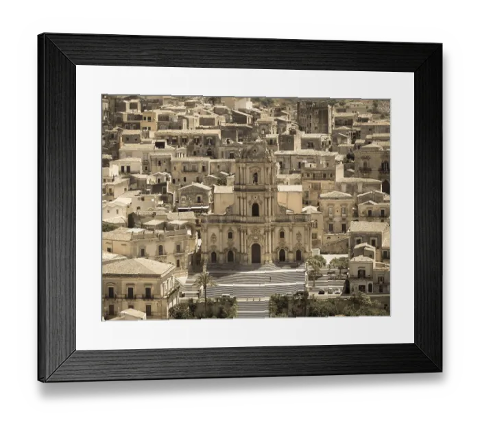 Framed Print : Church of San Giorgio, Modica, Ragusa Province