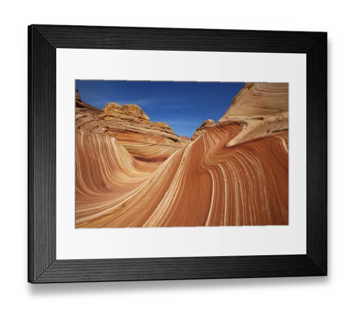 Framed Print : The Wave, rock formation in Coyote Buttes North