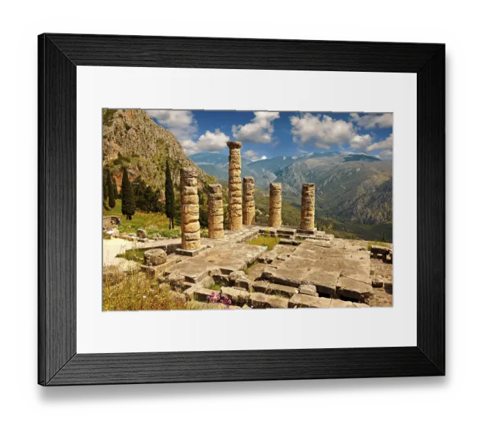 Framed Print : The ruins of the Temple of Apollo