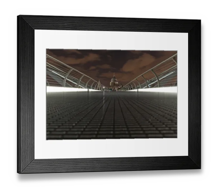 Framed Print : Millennium Bridge, St Paul's Cathedral