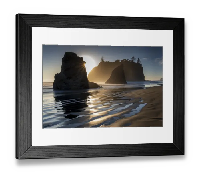 Framed Print : Ruby Beach, Olympic Nationalpark, Washington, USA