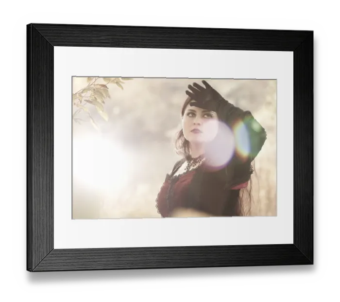 Framed Print : Woman, Gothic, sunlight, standing Framed Print : Woman, Gothic, sunlight, standing