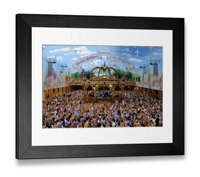 Framed Print : Hacker-Pschorr beer tent, indoor photo