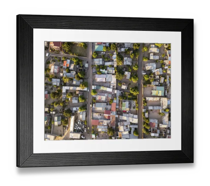 Framed Print : Aerial view of residential part of Maputo Framed Print : Aerial view of residential part of Maputo