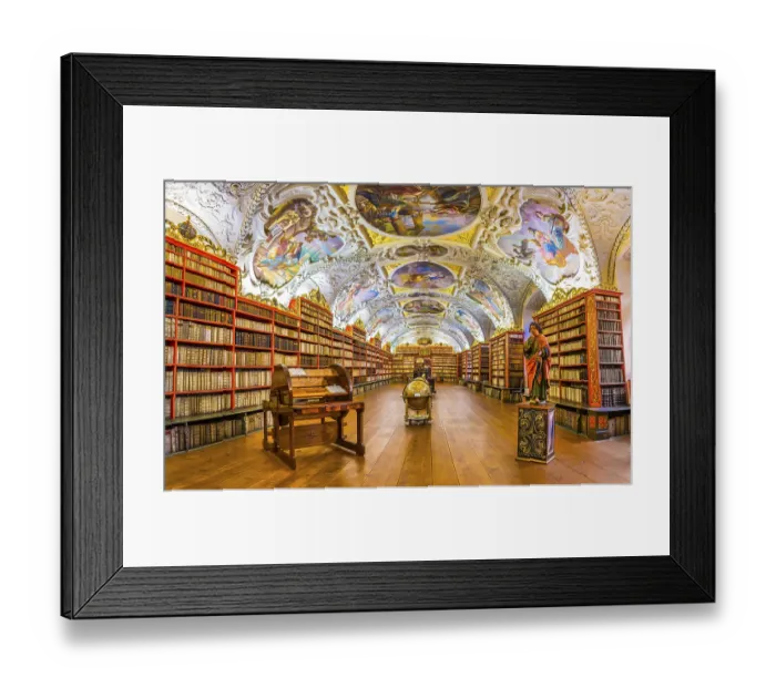 Framed Print : Hall of Theology, historic library