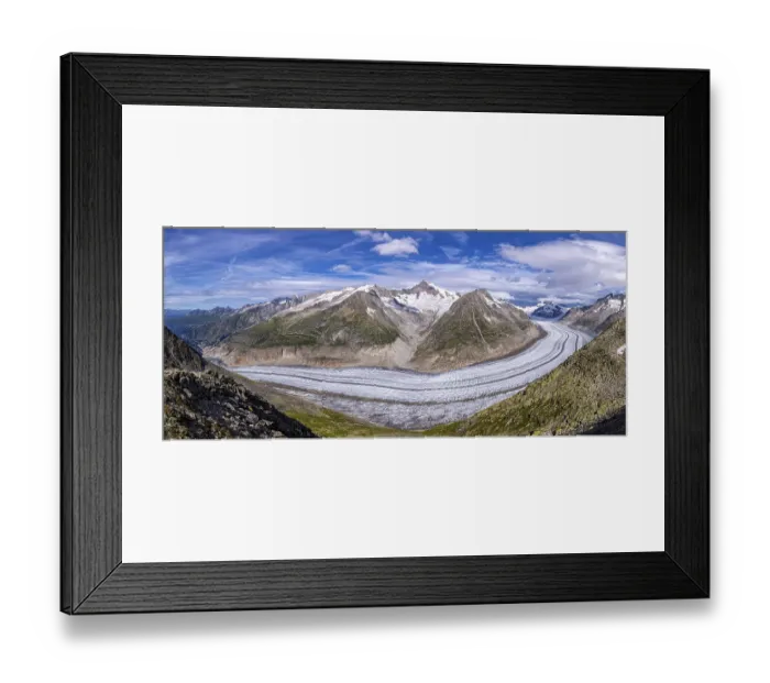 Framed Print : The Great Aletsch glacier, Canton of Valais