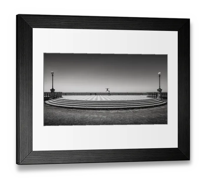 Framed Print : Two tourists taking photos on the sea terraces in Livorno Framed Print : Two tourists taking photos on the sea terraces in Livorno