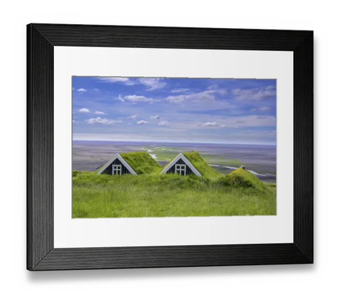 Framed Print : Sel Museum Farm, Skaftafell NP