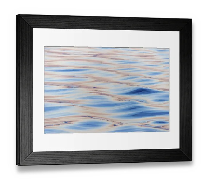 Framed Print : Waves in the evening light, sea