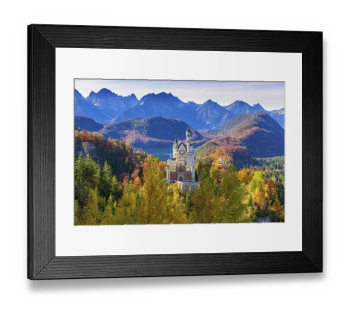 Framed Print : Neuschwanstein Castle in autumn