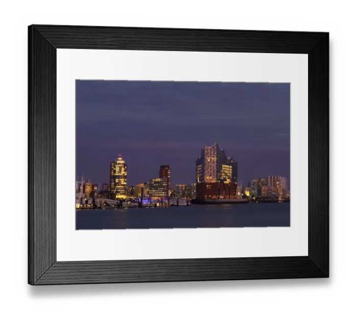 Framed Print : View over the Norderelbe to Elbe Philharmonic Hall