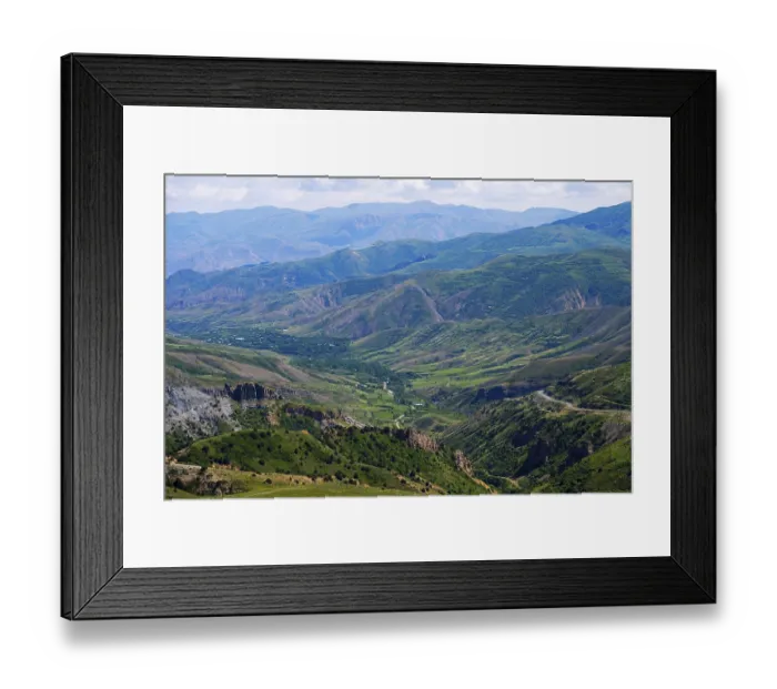 Framed Print : Scenic view of mountains and valleys Framed Print : Scenic view of mountains and valleys