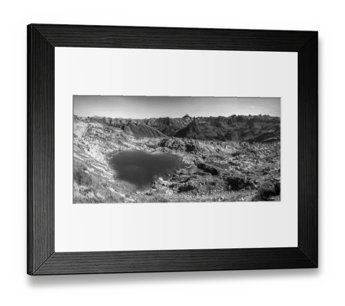Framed Print : Mountain panorama over Laufbichlsee Framed Print : Mountain panorama over Laufbichlsee