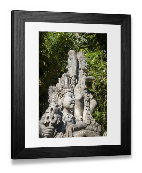 Framed Print : Statue detail of hindu temple in Bali, Indonesia