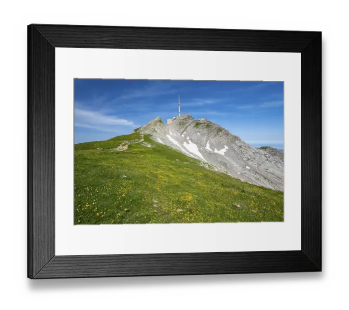 Framed Print : Summit of Santis, Alpstein Framed Print : Summit of Santis, Alpstein