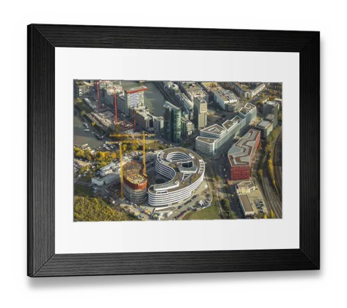 Framed Print : Trivago new headquarters in Dusseldorf's media district