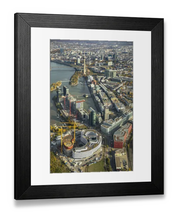 Framed Print : Trivago new headquarters in Dusseldorf's media district Framed Print : Trivago new headquarters in Dusseldorf's media district