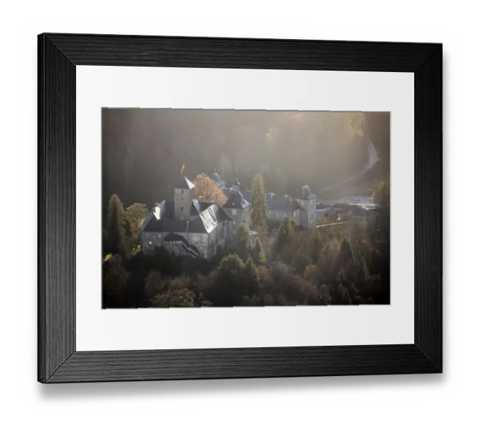 Framed Print : Aerial view, autumn light, autumn atmosphere Framed Print : Aerial view, autumn light, autumn atmosphere