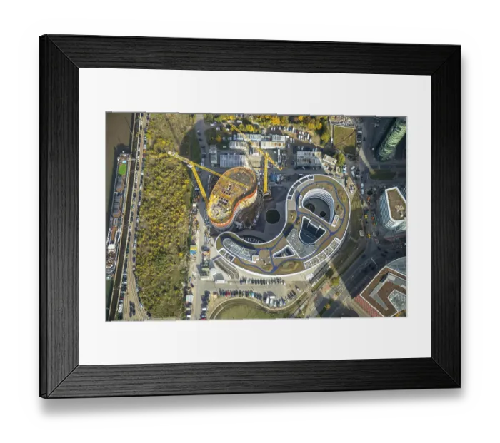 Framed Print : Trivago new headquarters in Dusseldorf's media district